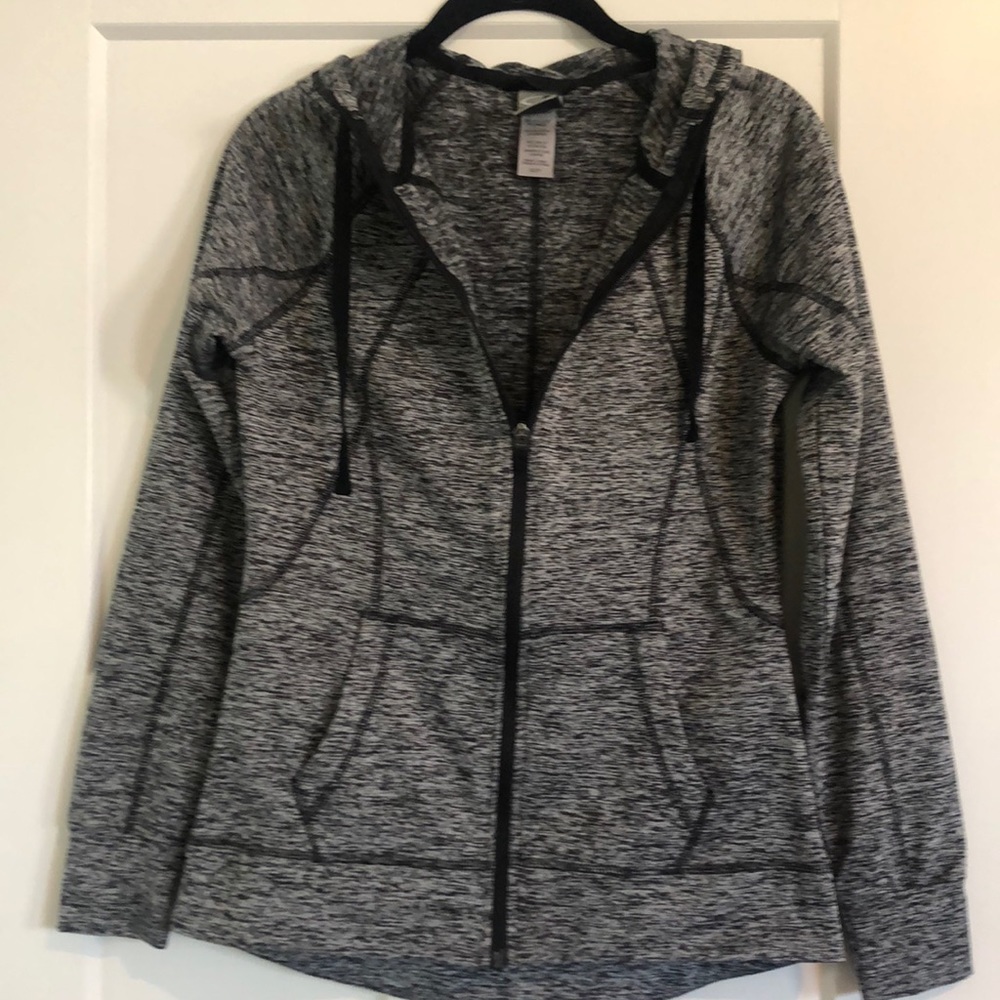 Champion long sleeve, zip front jacket, size XS